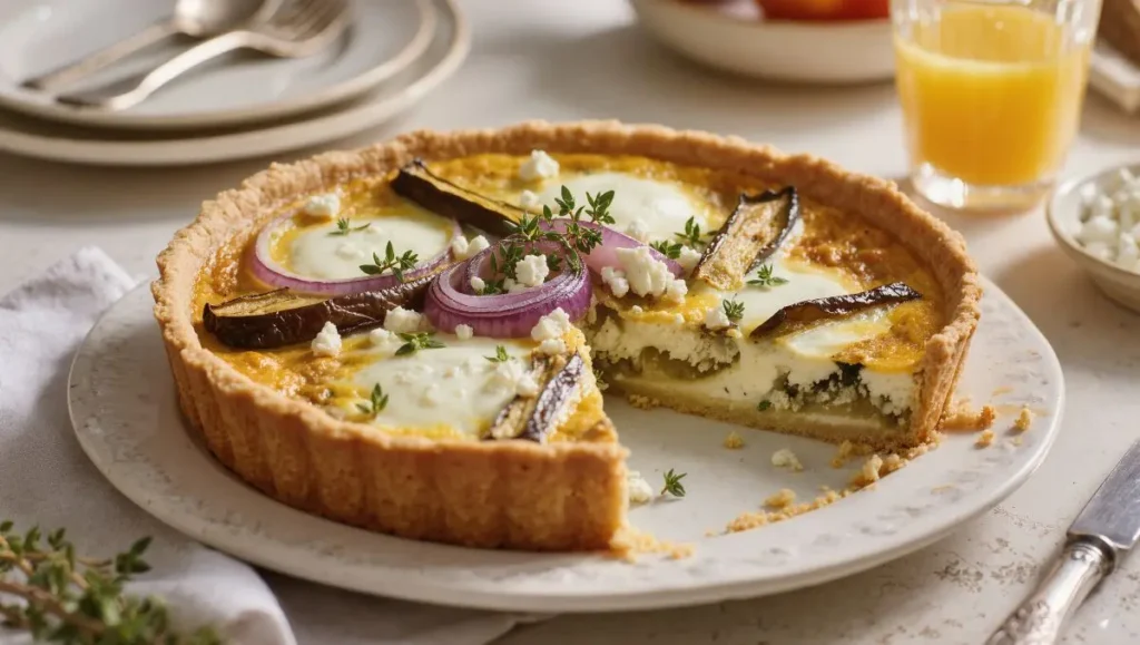 Quiche de Poblano e Queijo Cabra