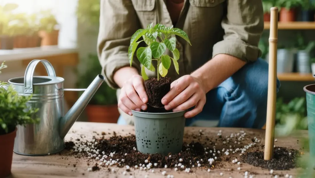 Transplante para o Vaso Definitivo