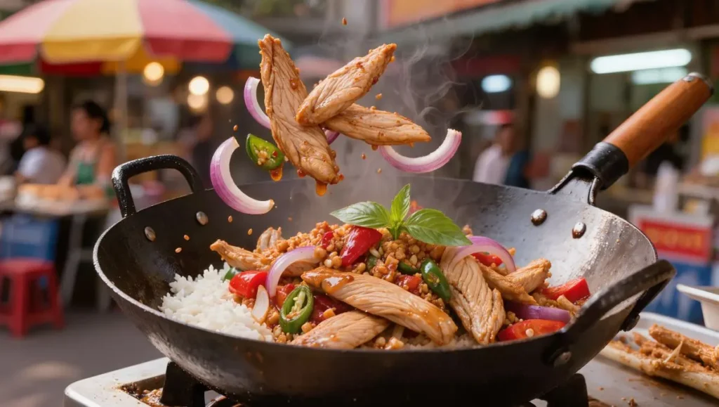 Frango Salteado com Thai Chili