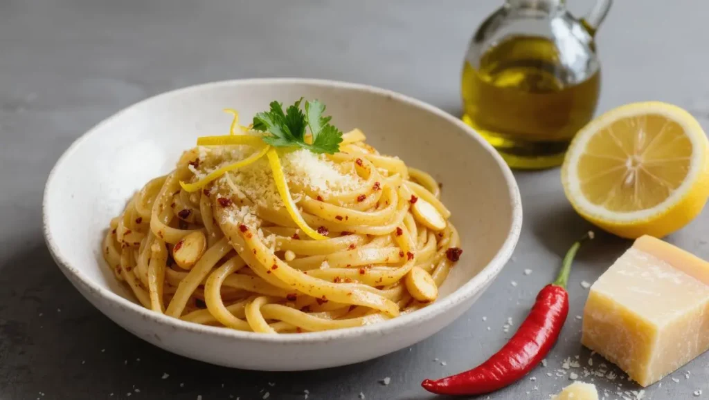 Macarrão ao Azeite Ghost Pepper com Alho e Limão