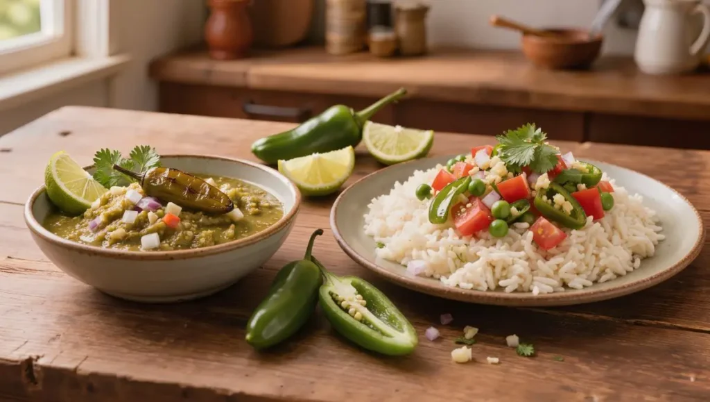 Arroz Mexicano com Chilaca e Tomate