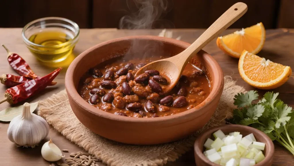Feijão Preto Cremoso com Pimenta Ancho