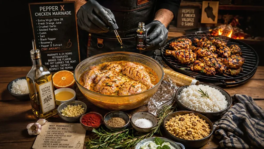Marinada Pepper X para churrasco de frango