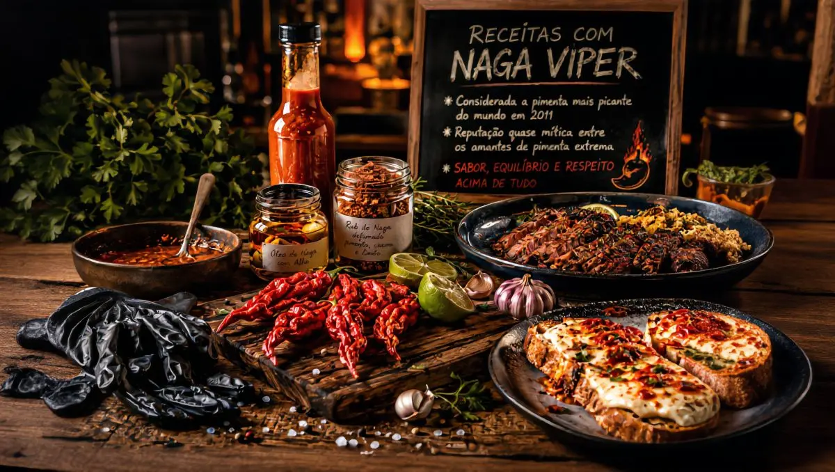 Receitas com Naga Viper