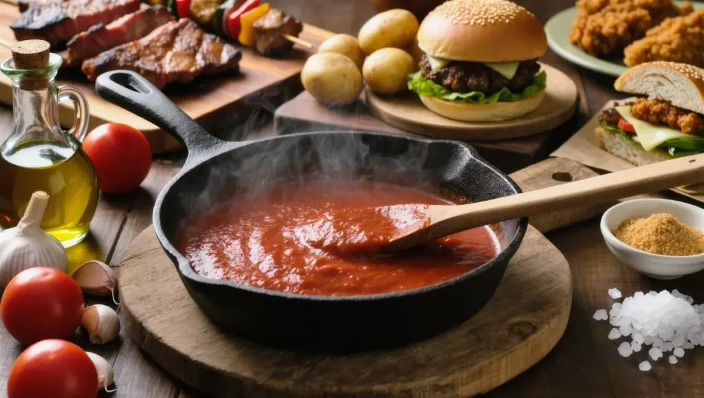 Molho vermelho de Byadgi para carnes e petiscos